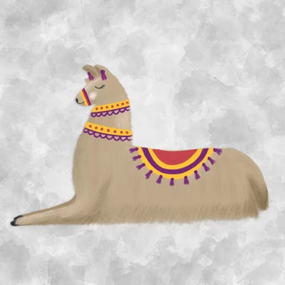 Lovely Llama II by Noonday Design multi panel art