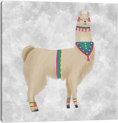 Lovely Llama III Canvas Art Print - Noonday Design