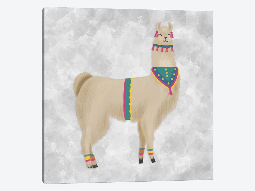 Lovely Llama III by Noonday Design 1-piece Canvas Artwork