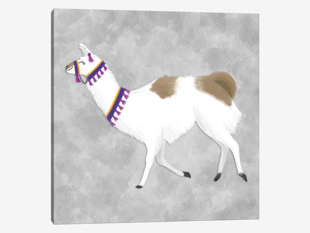 Lovely Llama IV by Noonday Design 1-piece Canvas Print