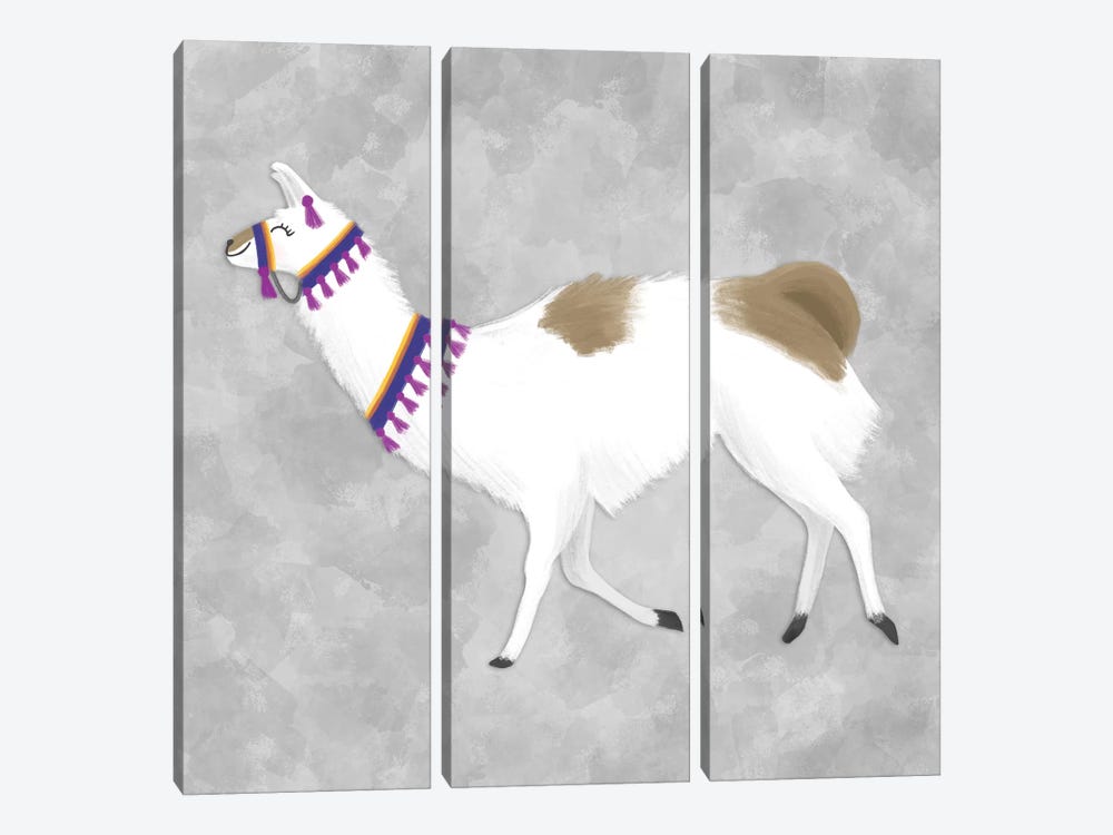 Lovely Llama IV by Noonday Design 3-piece Canvas Print