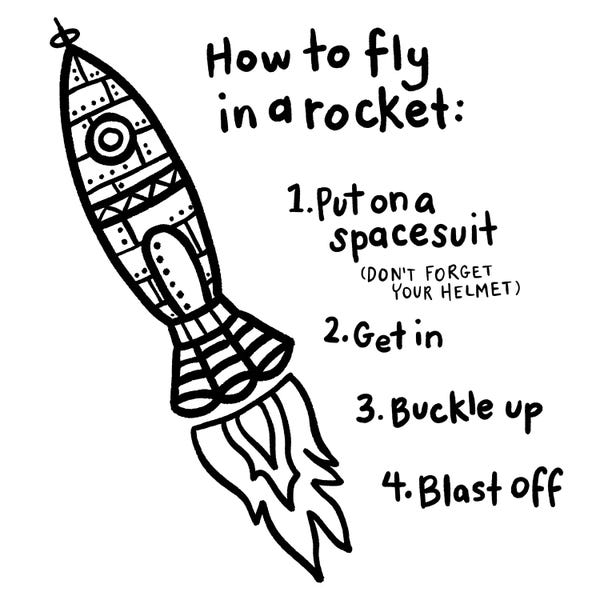 Kids Transportation Art: Outerspace I by Noonday Design