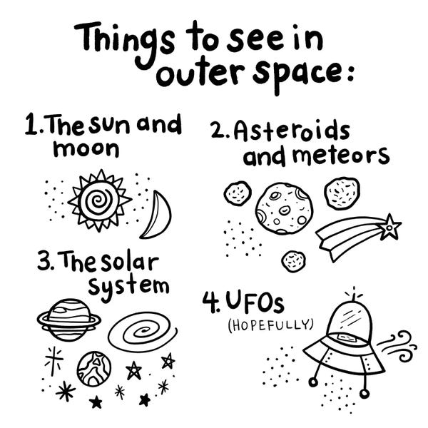 Kids Transportation Art: Outerspace III by Noonday Design