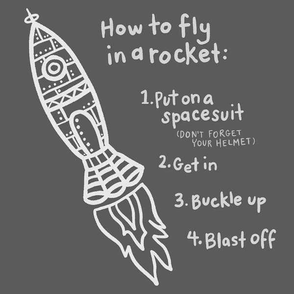 Engineering & Machinery Blueprints: Outerspace/Black I by Noonday Design