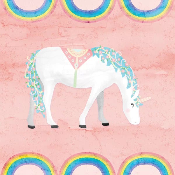Unicorns: Rainbow Unicorn III by Noonday Design