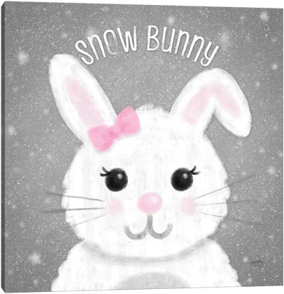 Snow Buddies IV Canvas Art Print - Rabbit Art