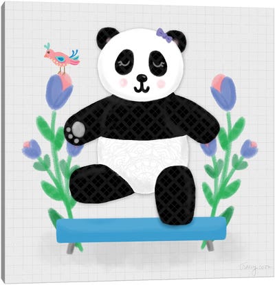 Tumbling Pandas I Canvas Art Print - Noonday Design