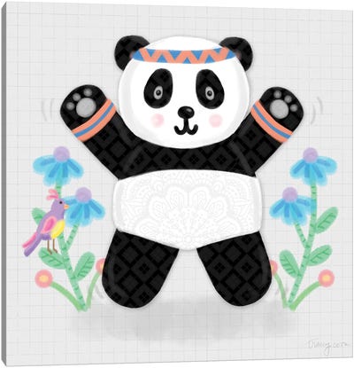 Tumbling Pandas III Canvas Art Print - Noonday Design