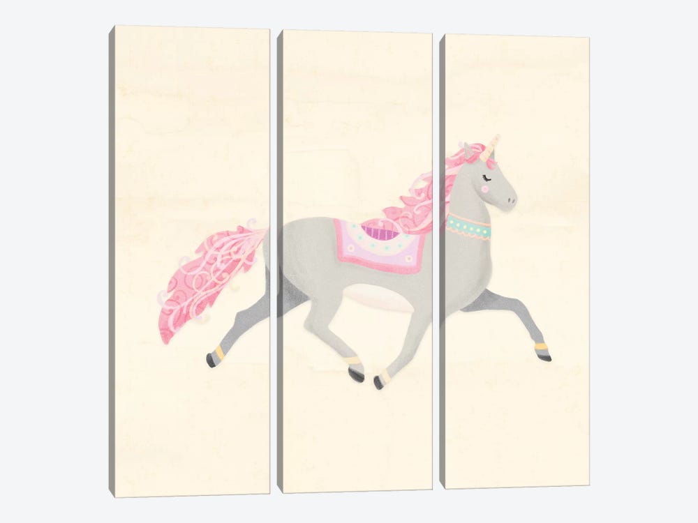 Unicorn Pastel I by Noonday Design 3-piece Canvas Art Print