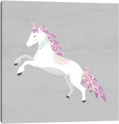 Unicorn Pastel II Canvas Art Print - Unicorn Art