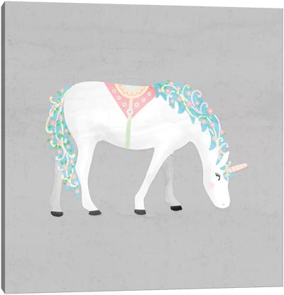 Unicorn Pastel III Canvas Art Print - Noonday Design