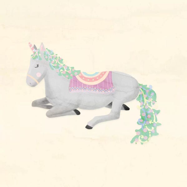 Unicorns: Unicorn Pastel IV by Noonday Design