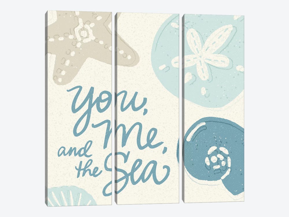 Walk On The Beach II by Noonday Design 3-piece Canvas Wall Art
