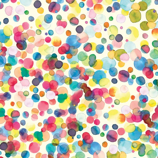 Polka Dot: Watercolor Drops by Ninola Design