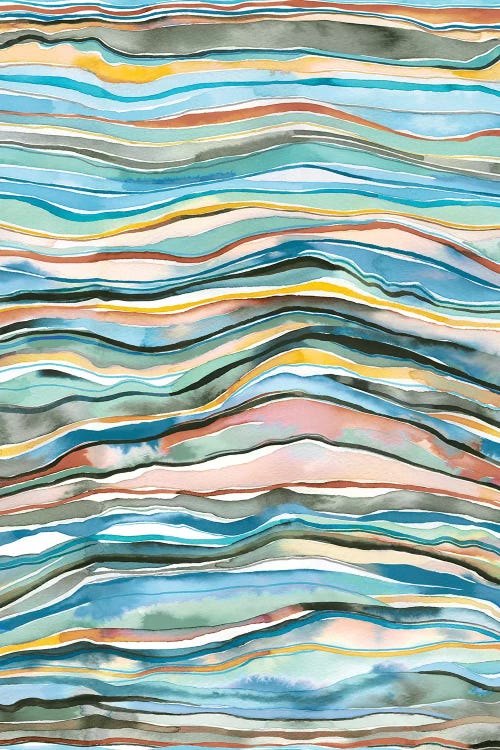 Mineral Watercolor Marble Agate Layers