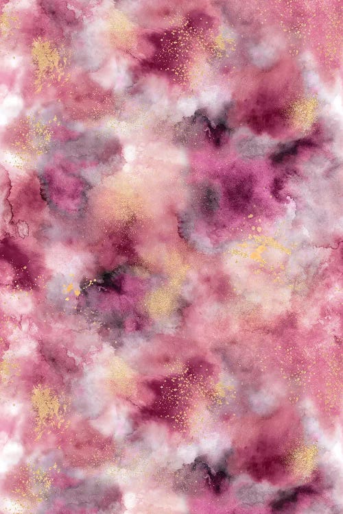 Smoky Marble Watercolor Pink