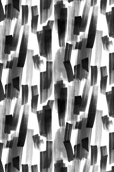 Ninola Design: Big Brushstrokes Black by Ninola Design