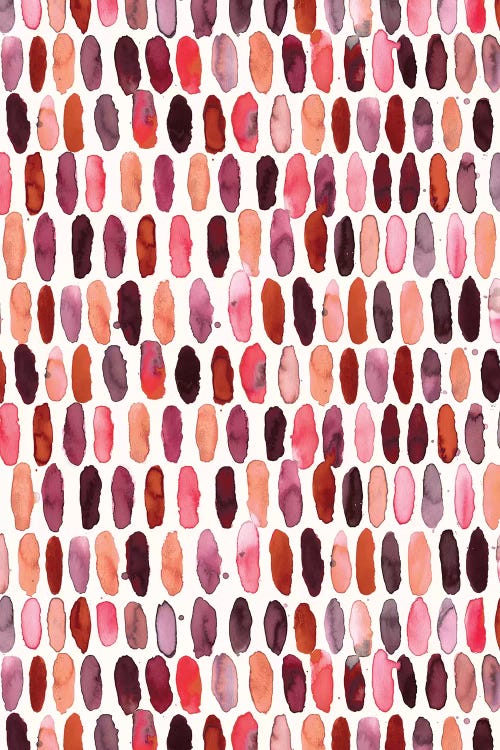 Circle Pills Red White by Ninola Design wall art