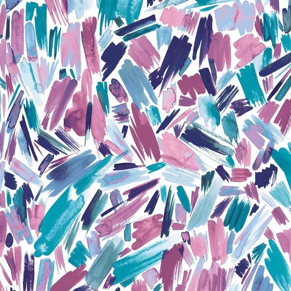 Artsy Abstract Strokes Mauve