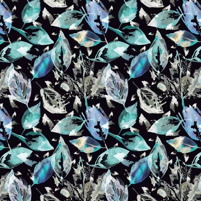 Autumn Frozen Leaves by Ninola Design metal wall art