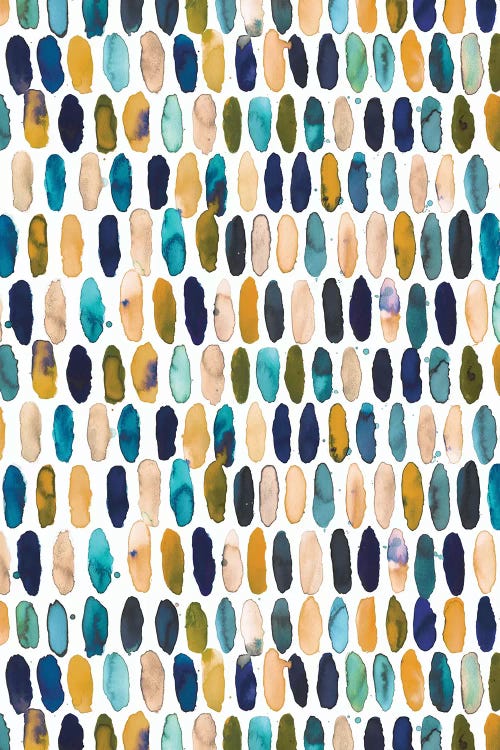 Pills Blue Ocre Yellow by Ninola Design wall art
