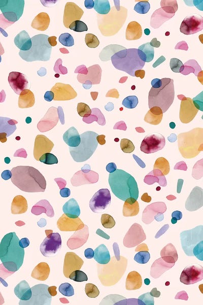 Ninola Design: Pebbles Terrazzo Multi Memphis by Ninola Design