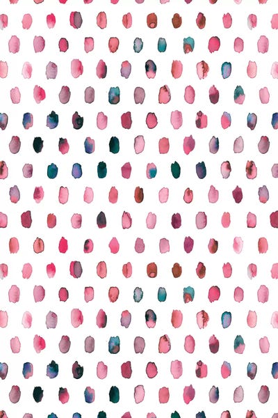 Polka Dot: Palette Geometric Dots Pink by Ninola Design