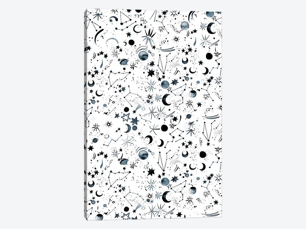 Horoscope Constellations Space Planets by Ninola Design 1-piece Canvas Print
