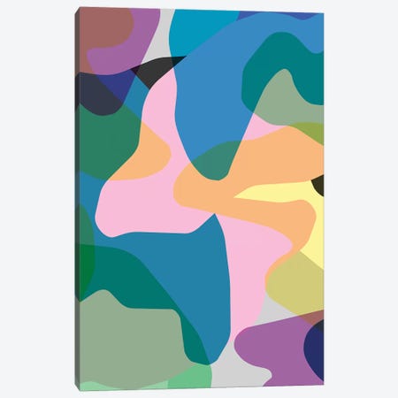 Abstract Camouflage Colorful Canvas Print #NDE147} by Ninola Design Canvas Print