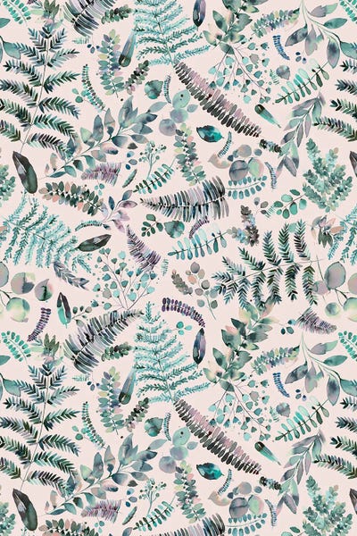 Ferns: Autumn Botanical Leaves and Plants by Ninola Design