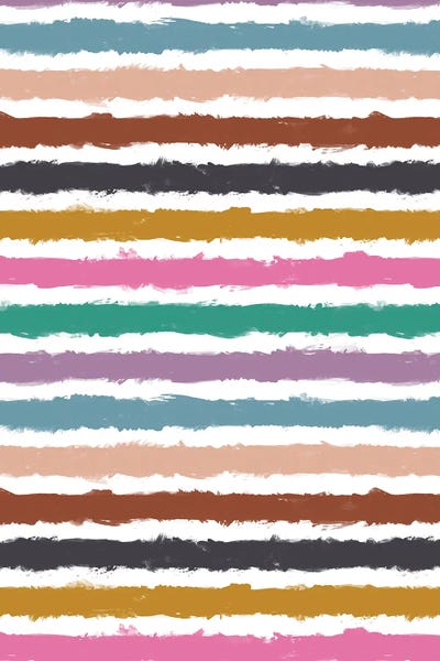 Stripes: Colorful Watercolor Stripes by Ninola Design