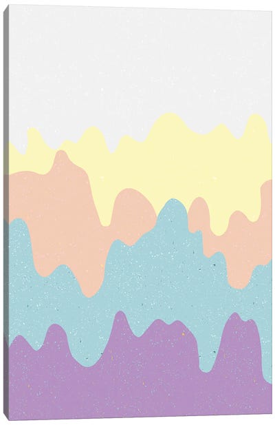 Splatter Splash Colors Canvas Art Print - Y2K