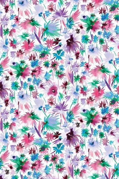 Ninola Design: Abstract Jungle Flowers Colors by Ninola Design