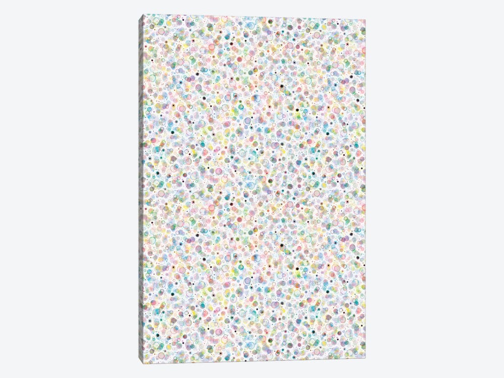 Cosmic Bubbles Multicolored by Ninola Design 1-piece Canvas Art Print