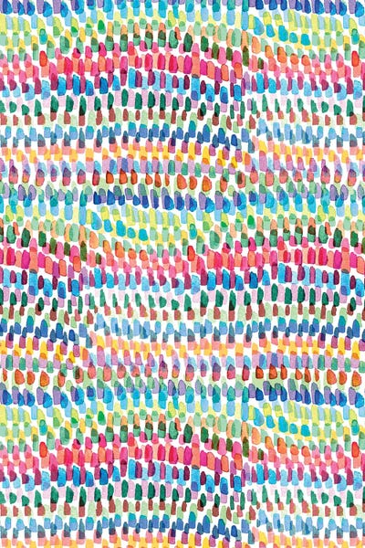 Ninola Design: Artsy Strokes Stripes Colorful by Ninola Design