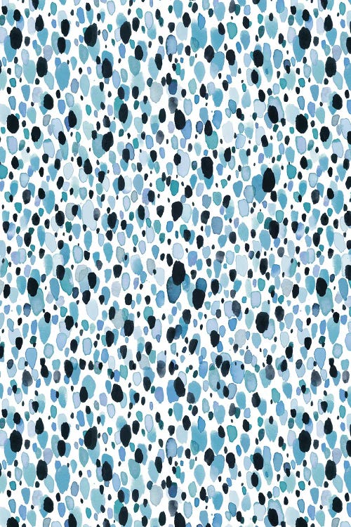 Dots Lightheart Blue by Ninola Design wall art