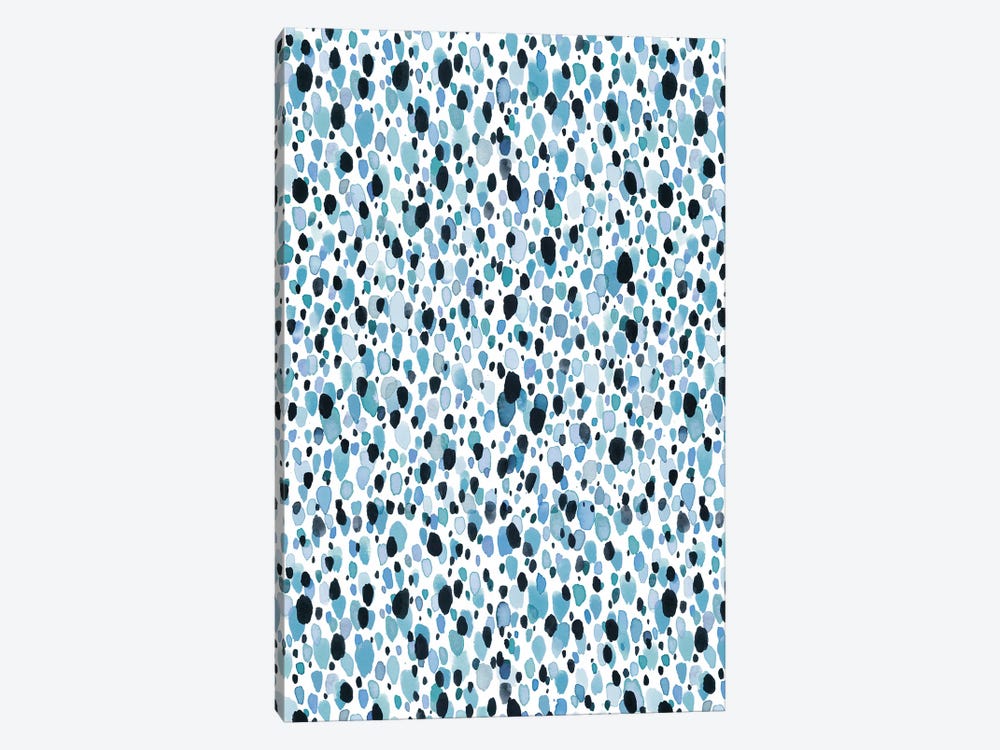 Dots Lightheart Blue by Ninola Design 1-piece Canvas Print