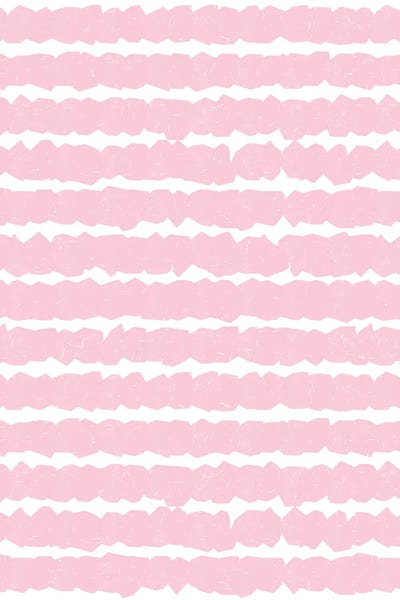 Geometric Lines Pink by Ninola Design metal wall art