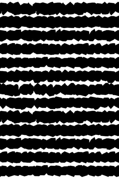 Geometric Lines Monochromatic Black by Ninola Design metal wall art