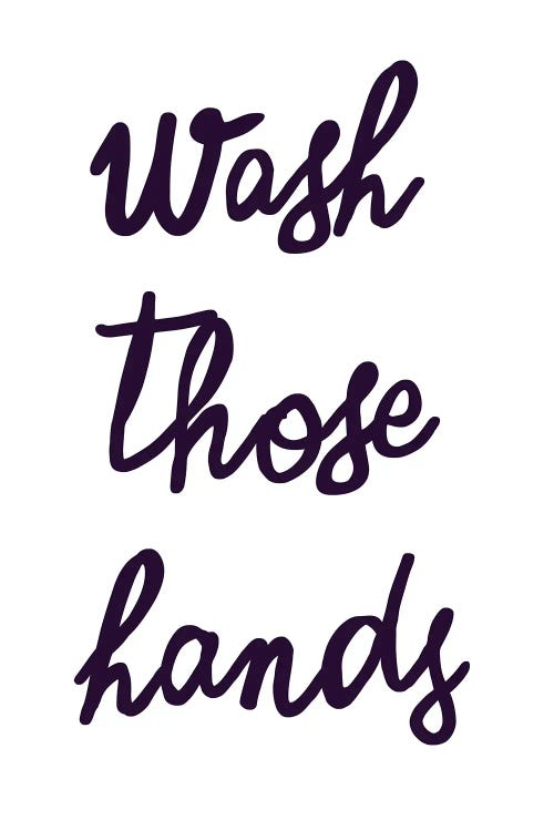 Wash Hands by Ninola Design wall art
