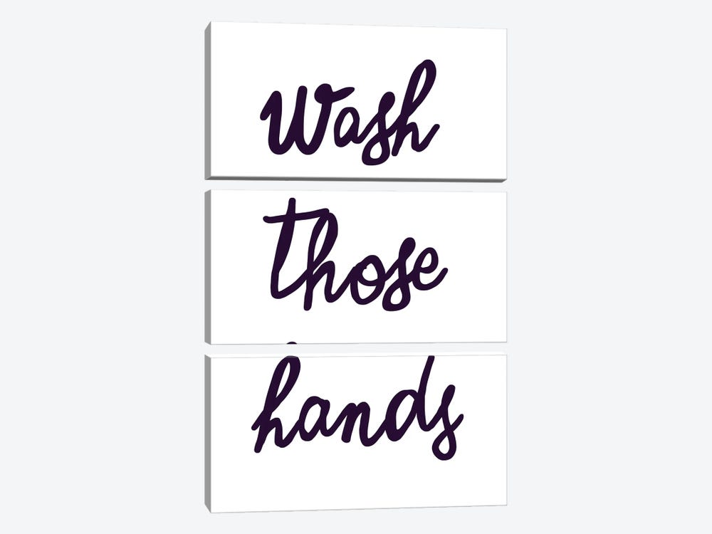 Wash Hands by Ninola Design 3-piece Canvas Art