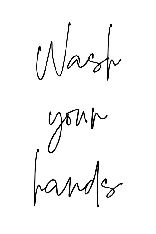 Wash Your Hands by Ninola Design wall art