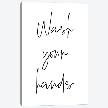 Wash Your Hands Canvas Print #NDE191} by Ninola Design Art Print