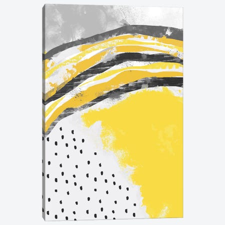 Abstract Painting Illuminating Yellow Canvas Print #NDE198} by Ninola Design Art Print