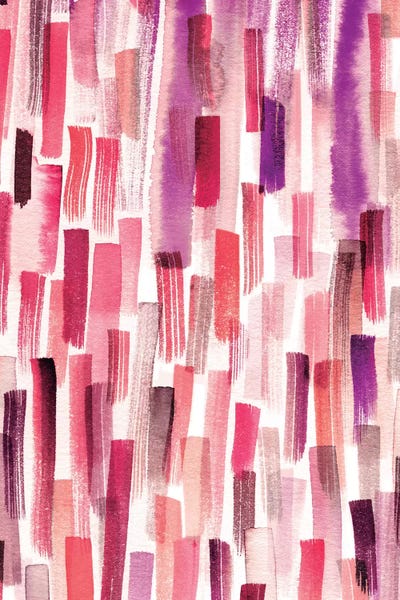Ninola Design: Colorful Brushstrokes Coral by Ninola Design