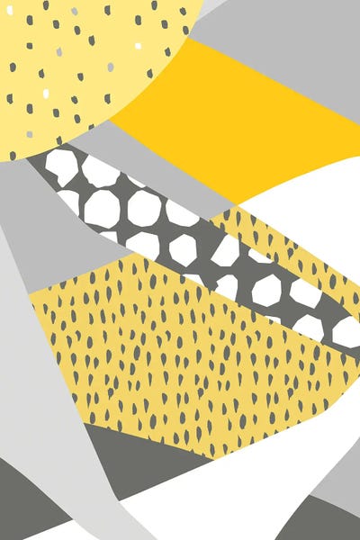 Ninola Design: Graphic Patchwork Illuminating Yellow Ultimate by Ninola Design