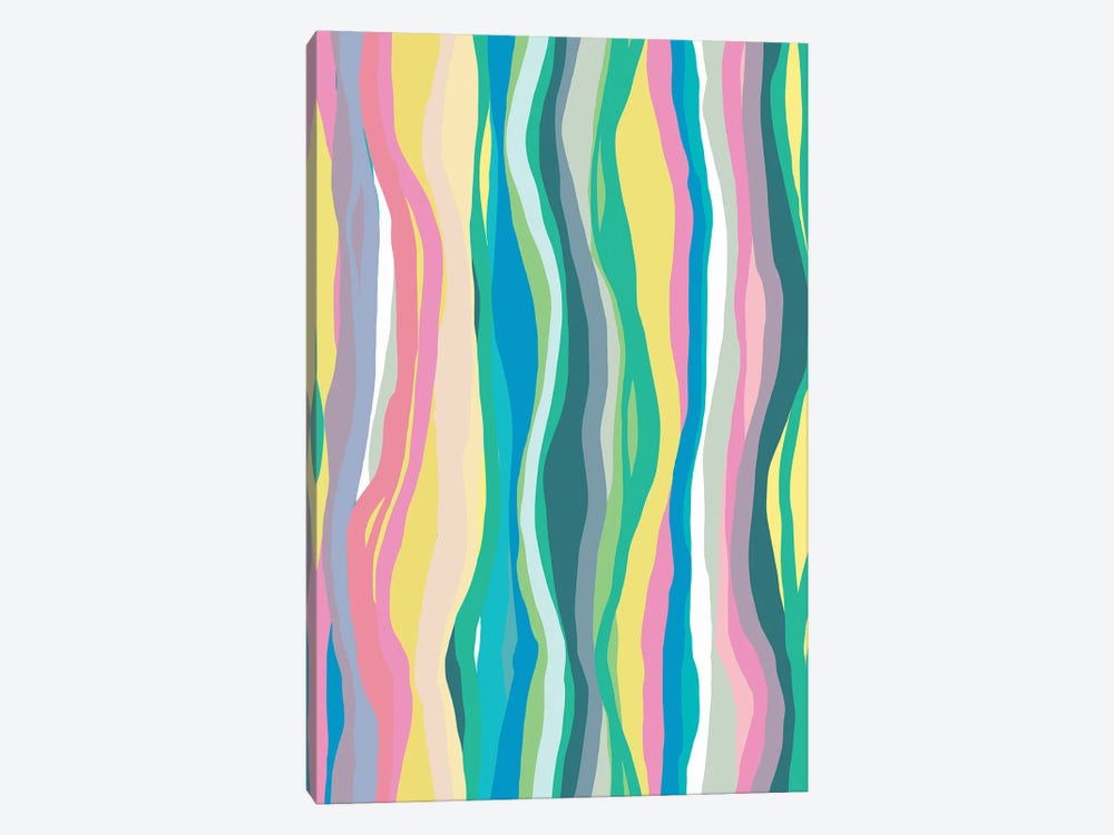 Colorful Agate Slides by Ninola Design 1-piece Canvas Wall Art
