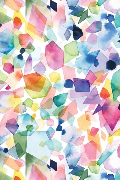 Ninola Design: Watercolor Crystals Agates And Gems by Ninola Design
