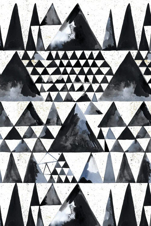 Japandi Ink Scandi Minimal Triangles