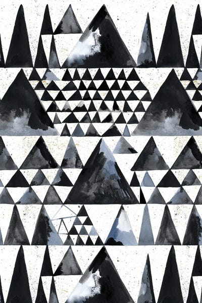 Japandi Ink Scandi Minimal Triangles